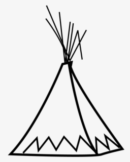 Clipart Tent Tee Pee - Tipi Clip Art Black And White , Free Transparent ...