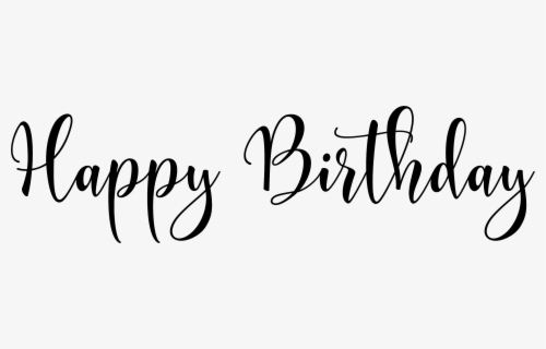 Happy Birthday Word Art - Calligraphy , Free Transparent Clipart ...