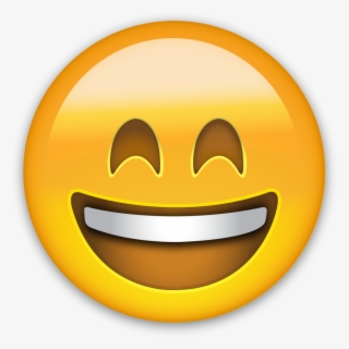 Emoji Happiness Smiley Sticker - Smiling Emoji Open Mouth , Free ...
