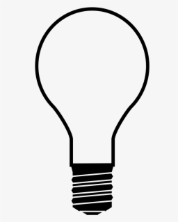 Christmas Light Bulb Clipart Black And White - Light Bubble Cartoon 