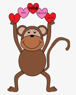 Graphics By Ruth Valentine S Day Download - Monkey Clip Art, Transparent Clipart