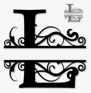 Transparent Fancy Letter K Clipart - Split Letter Monogram L , Free ...