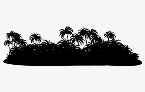 Transparent Island Silhouette Png - Palm Tree Island Silhouette Png ...
