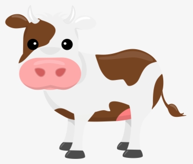 Transparent Cartoon Animal Png - Clip Art Brown Cow , Free Transparent ...