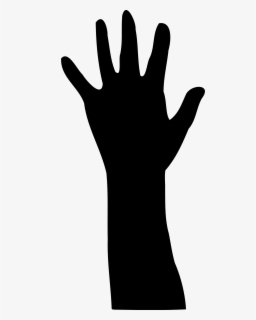 Silhouette Finger Line Clip Art - Mão Levantada Png , Free Transparent ...