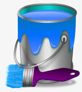 Transparent Paint Bucket Clipart - Balde De Tinta Desenho Png , Free ...