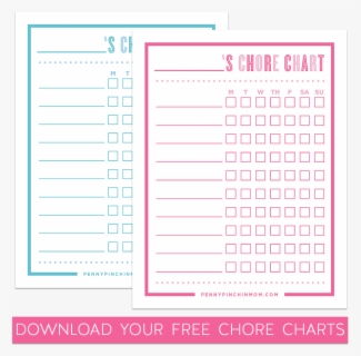 Daily Printable Chore Blank Chore Chart , Free Transparent Clipart ...