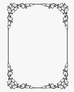 Filigree Frame Cliparts - Page Borders No Background , Free Transparent ...