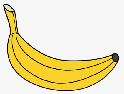 How To Draw A Banana - Banana Draw Png , Free Transparent Clipart ...