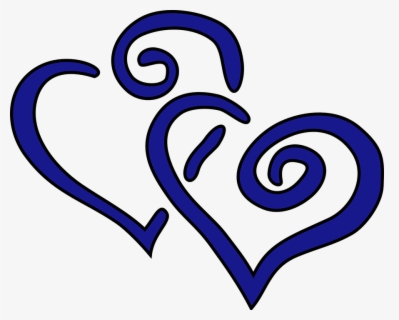 Hearts, Blue, Intertwined, Love, Valentine, Romantic - Hearts Clip Art ...