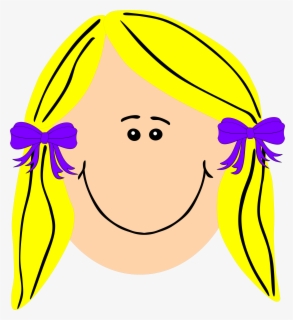 Blond, Long Haired Girl - Face Girl Clip Art , Free Transparent Clipart ...