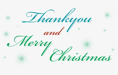 Free Christmas Thank You Clip Art with No Background