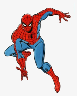 Spider-man Clipart Animated - Comic Spider Man Drawing , Free ...