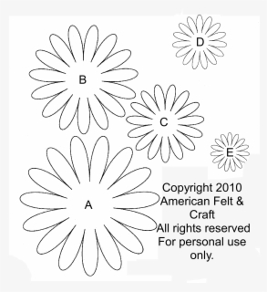 Transparent Gerbera Daisy Clipart - Paper Flower Template Daisy , Free ...