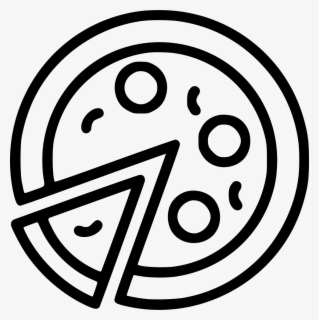 Transparent Pizza Slice Clipart Black And White Food Icon Outline Png Free Transparent Clipart Clipartkey