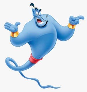 Genie Pointing A Finger - Aladdin Genie Png , Free Transparent Clipart ...