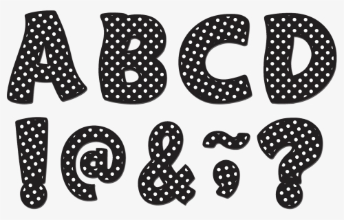 H Bubble Letter Polka Dots - Polka Dots Clipart Letter , Free ...