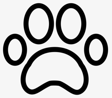 Outline Paw Print Vector , Free Transparent Clipart - ClipartKey