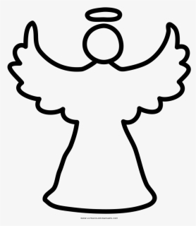 Christmas Angel Clipart Black And White - Angel Drawing For Kids , Free ...