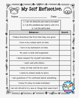 Student Self Reflection Questions Pdf , Free Transparent Clipart ...