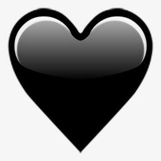 Black Heart Transparent Images Black Heart Emoji Whatsapp Free Transparent Clipart Clipartkey